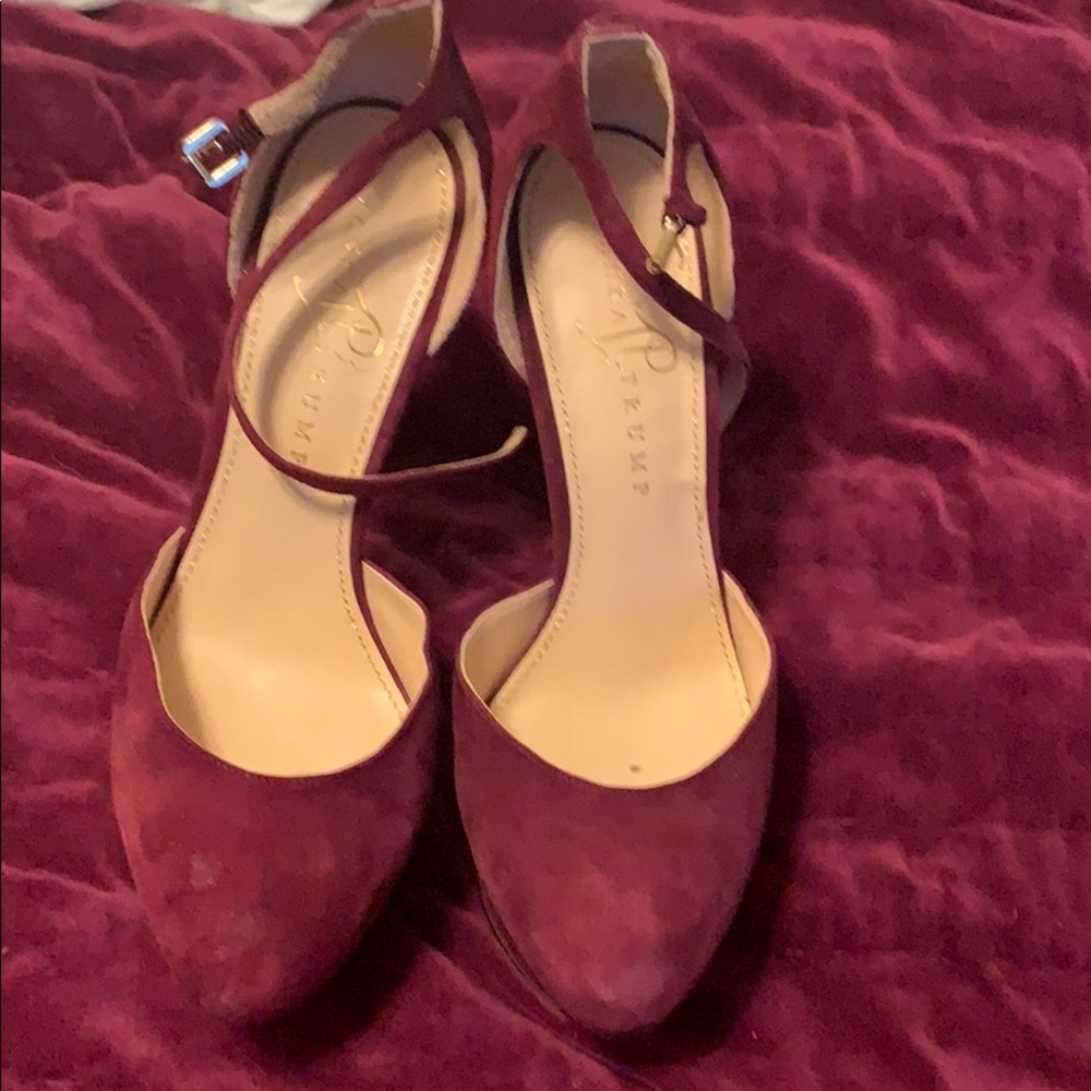 ivanka high heel suede sandal.